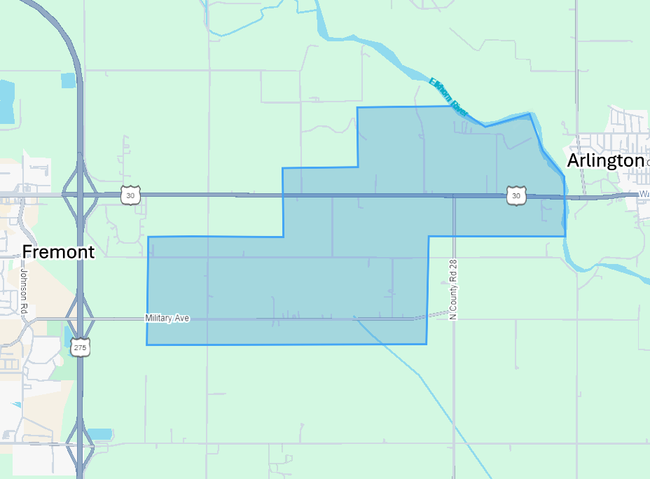 High-Speed Internet Fiber-Optic & Fixed Wireless Coverage Area